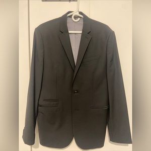 Express Men’s Suit Jacket 40R Slim Black Two Button